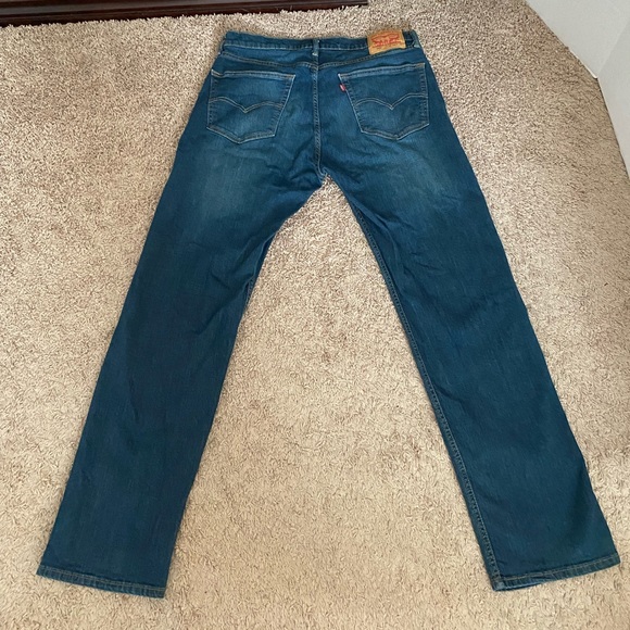 Levi Strauss 505 Regular Fit Blue Jeans Size 36/32 - Picture 10 of 16